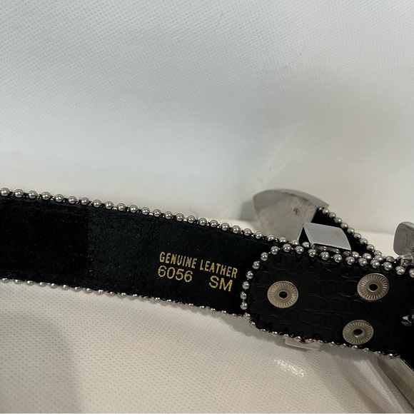 Rhinestones Western Leather Belt main image 13